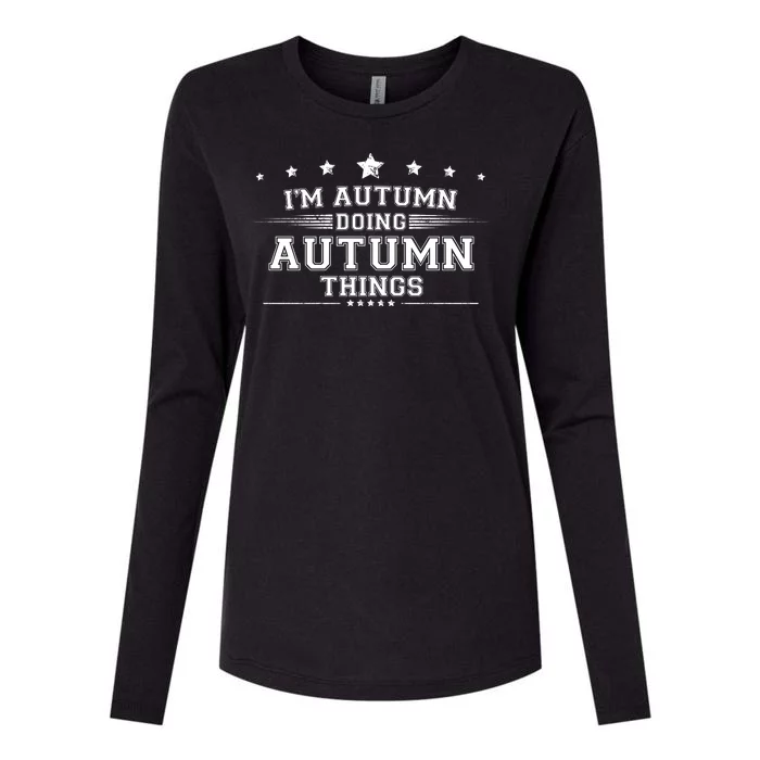 Im Autumn Doing Autumn Things Womens Cotton Relaxed Long Sleeve T-Shirt