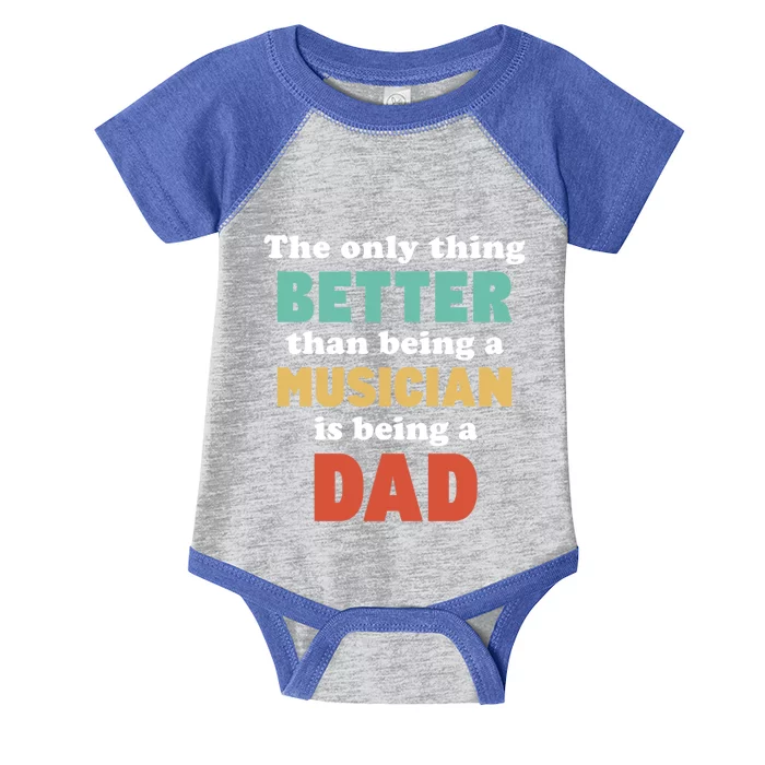 I'm A Dad And Musician Funny Fatherhood Funny Dad Gift Infant Baby Jersey Bodysuit