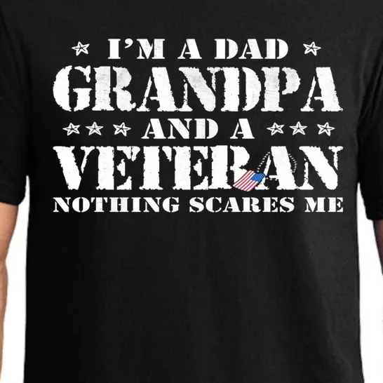 I'm A Dad Grandpa Veteran Father's Day Cool Gift Pajama Set