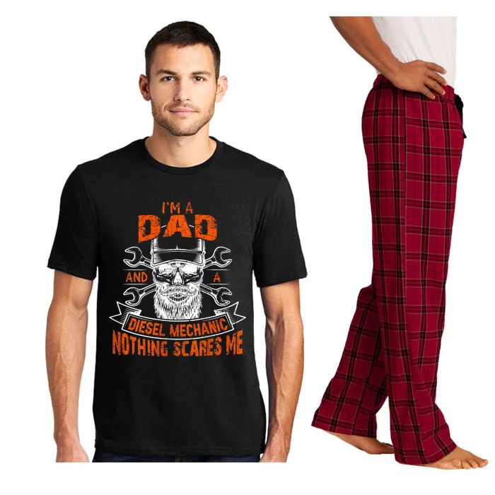 IM A Dad And A Diesel Mechanic Nothing Scares Me Father Day Pajama Set