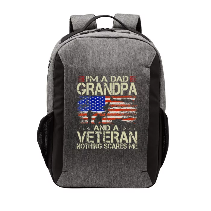 Im A Dad Grandpa And Veteran Fathers Day Papa Grandpa Gifts Vector Backpack