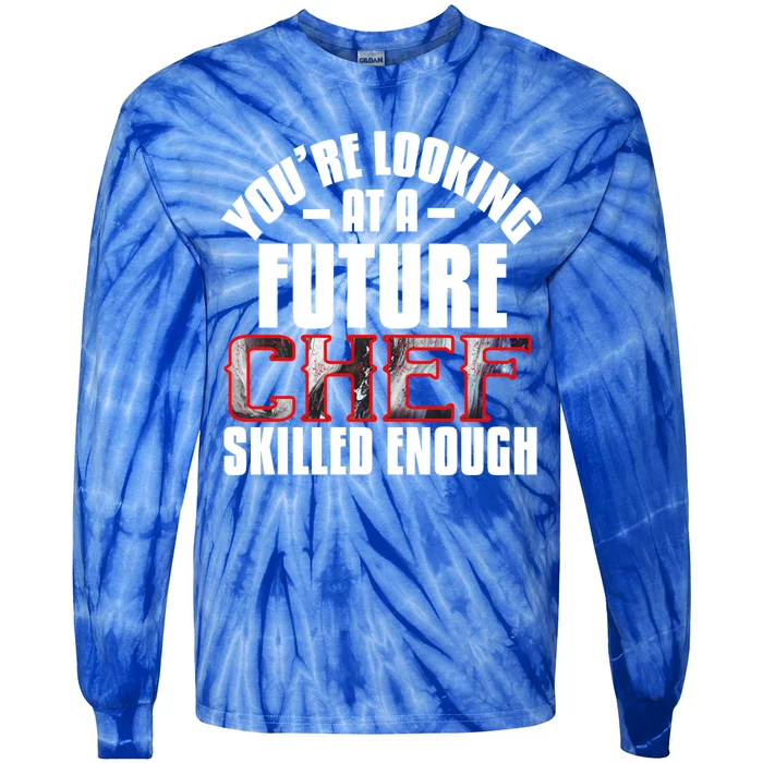 Im A Dad And A Chef Nothing Scares Me Profession Career Wo Gift Tie-Dye Long Sleeve Shirt