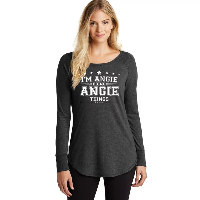 Im Angie Doing Angie Things Women's Perfect Tri Tunic Long Sleeve Shirt