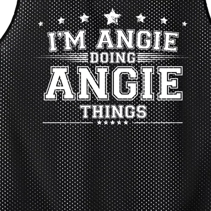 Im Angie Doing Angie Things Mesh Reversible Basketball Jersey Tank