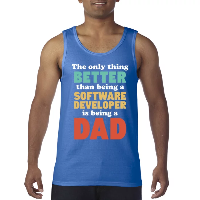 I'm A Dad And Software Engineer Funny Fatherhood Funny Dad Gift Tank Top