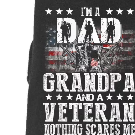 IM A Dad Grandpa Veteran Funny Grandpa FatherS Day Doggie 3-End Fleece Hoodie