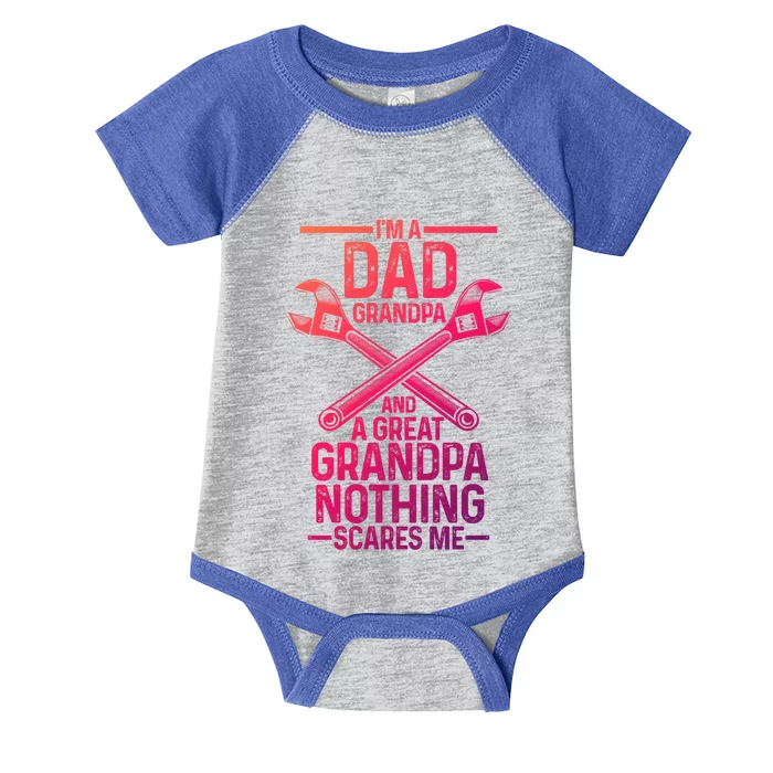 Im A Dad Grandpa And A Great Grandpa Cars Gift Infant Baby Jersey Bodysuit