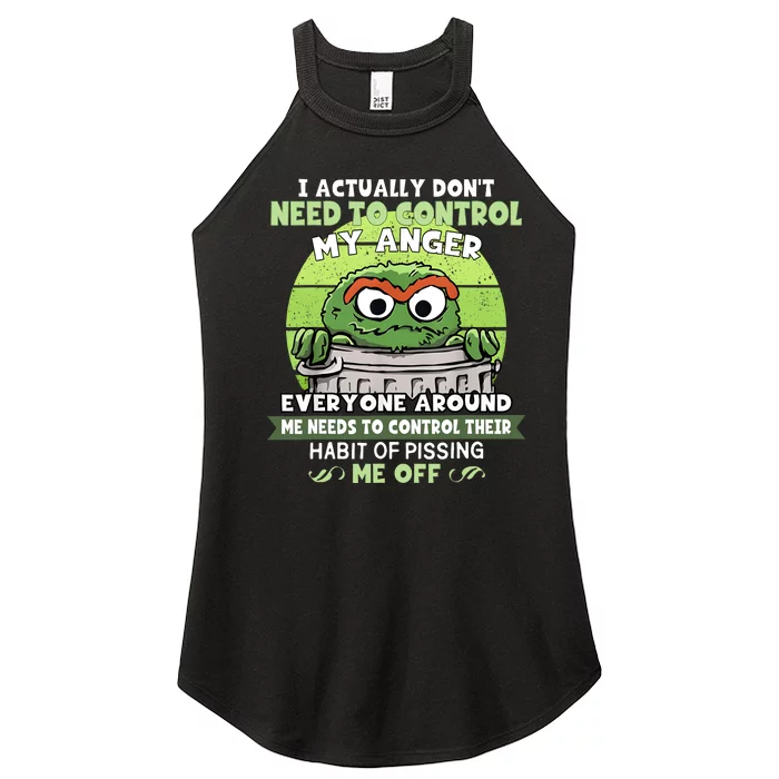 I Acctually Dont Need To Control My Anger Funny Trendy Meme Women’s Perfect Tri Rocker Tank