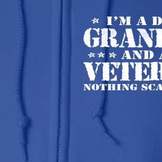 IM A Dad Grandpa Veteran FatherS Day Great Gift Full Zip Hoodie