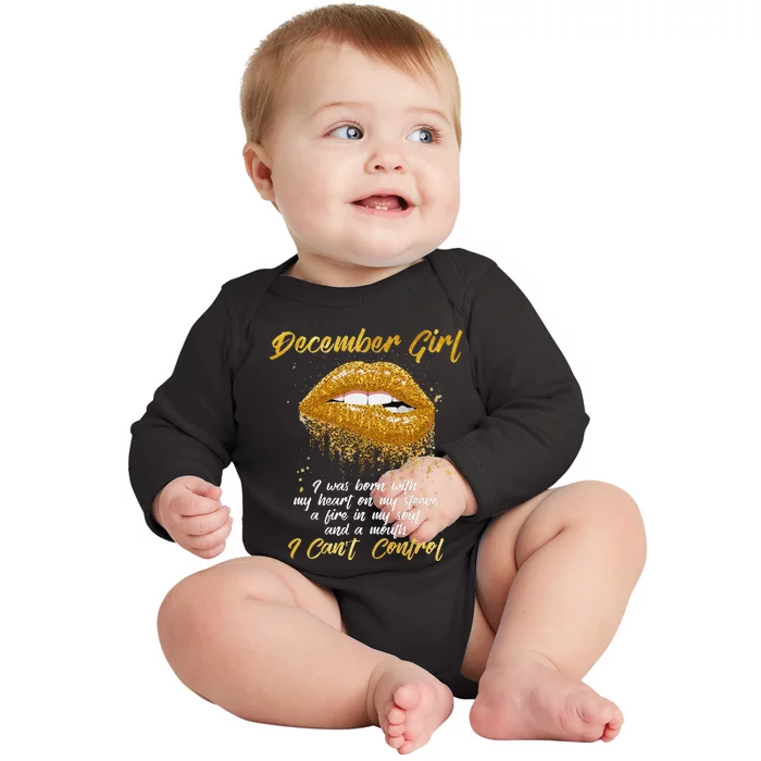 I'm a December Funny Birthday Baby Long Sleeve Bodysuit