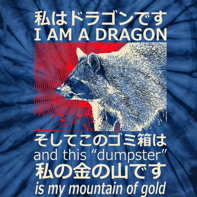 IM A Dragon And This Dumpster Is My Mountain Of Gold Tie-Dye T-Shirt