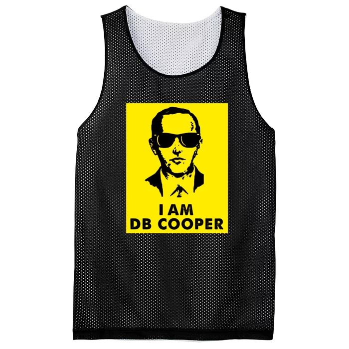 I Am D. B. Cooper Robber Thief Parachute Funny Mesh Reversible Basketball Jersey Tank