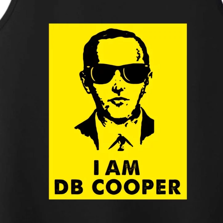 I Am D. B. Cooper Robber Thief Parachute Funny Performance Tank