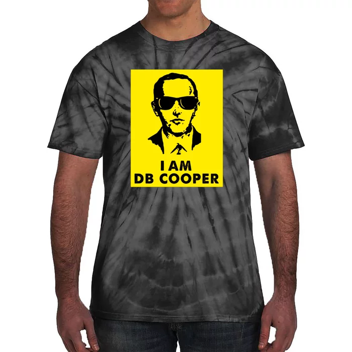 I Am D. B. Cooper Robber Thief Parachute Funny Tie-Dye T-Shirt