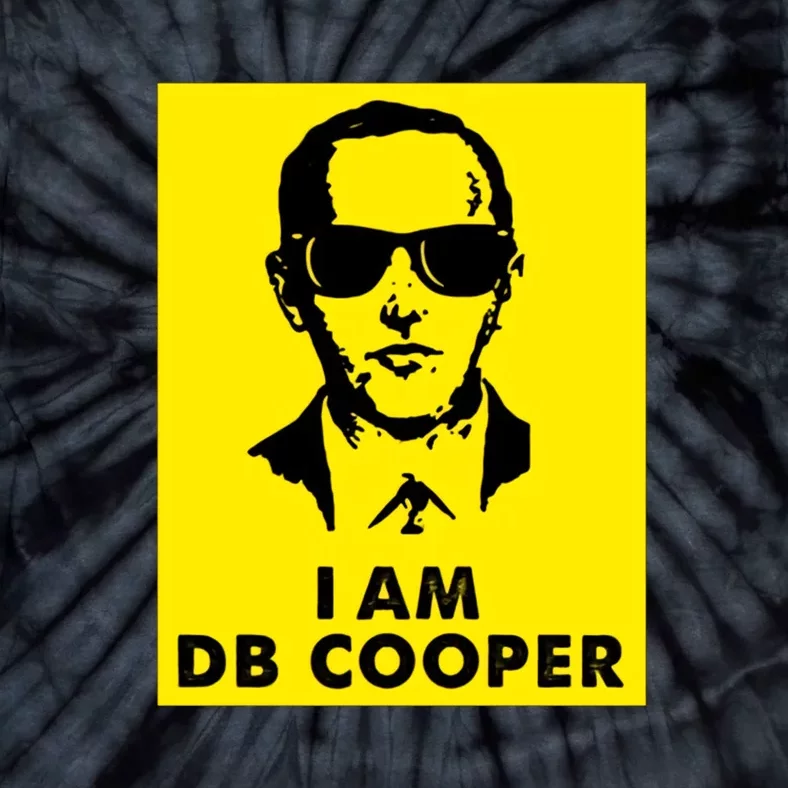 I Am D. B. Cooper Robber Thief Parachute Funny Tie-Dye T-Shirt