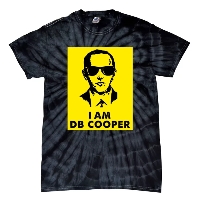 I Am D. B. Cooper Robber Thief Parachute Funny Tie-Dye T-Shirt