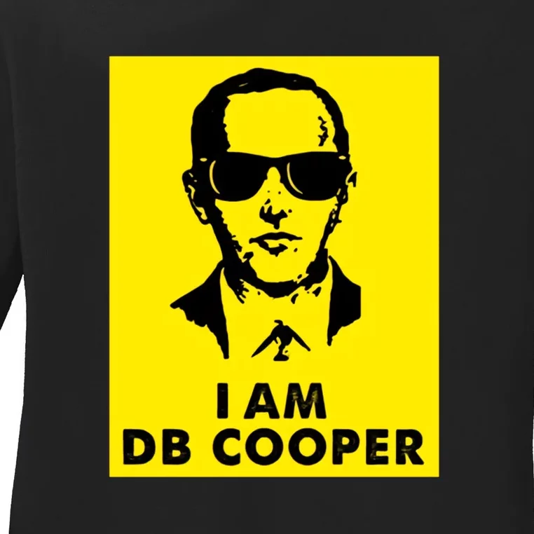 I Am D. B. Cooper Robber Thief Parachute Funny Ladies Long Sleeve Shirt