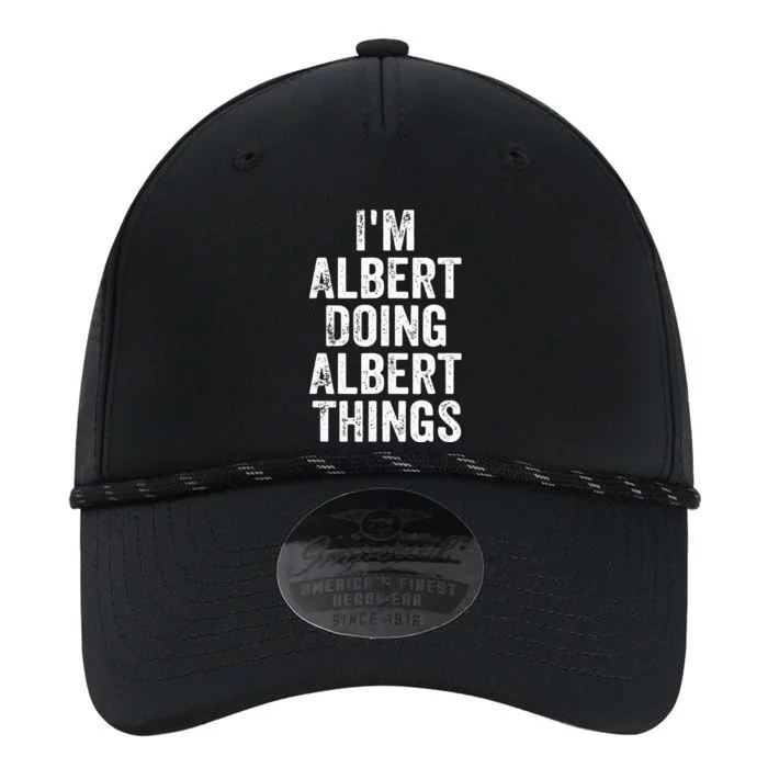 IM Albert Doing Albert Things Personalized First Name Performance The Dyno Cap