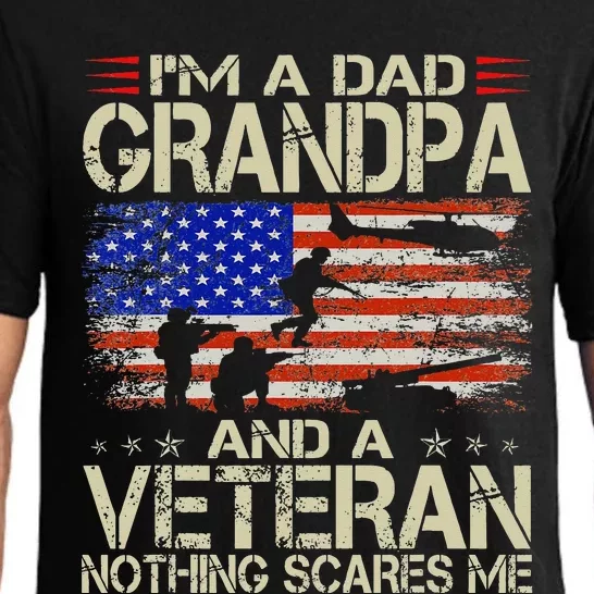 Im A Dad Grandpa And Veteran Fathers Day Papa Grandpa Gifts Pajama Set