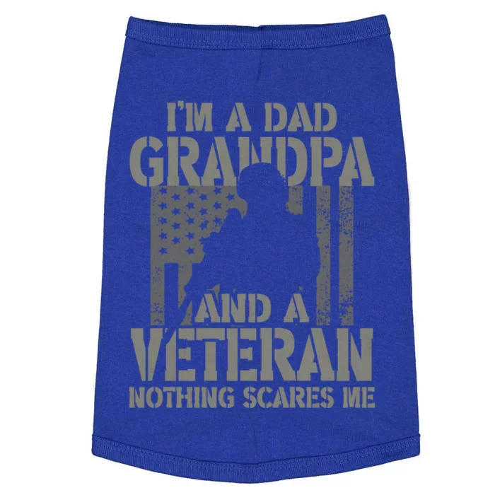 Im A Dad Grandpa And Veteran Themed For Fathers Day Funny Meaningful Gift Doggie Tank