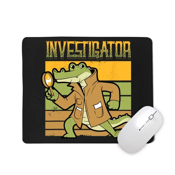 Investigator Alligator Detective Mousepad