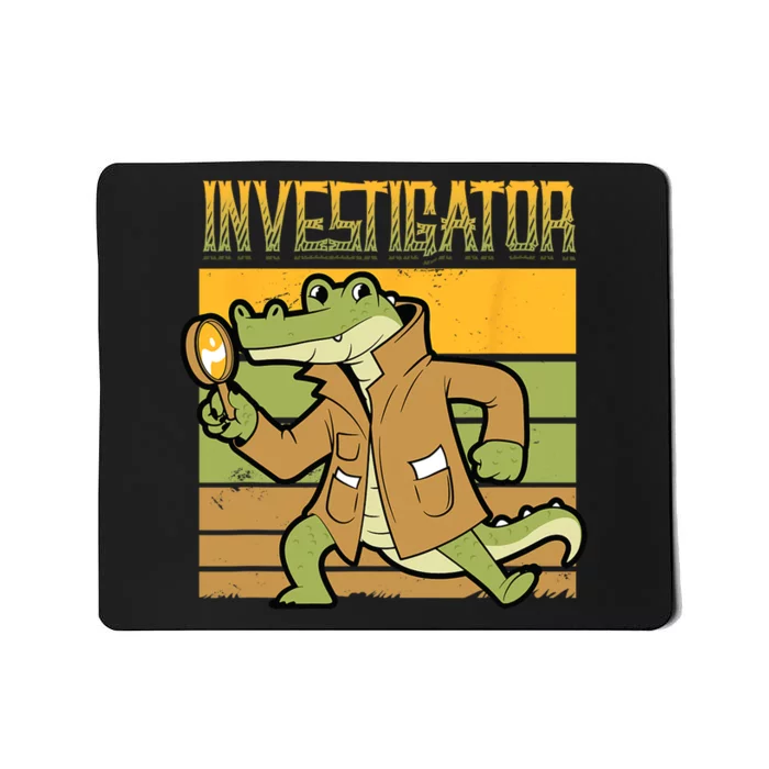 Investigator Alligator Detective Mousepad