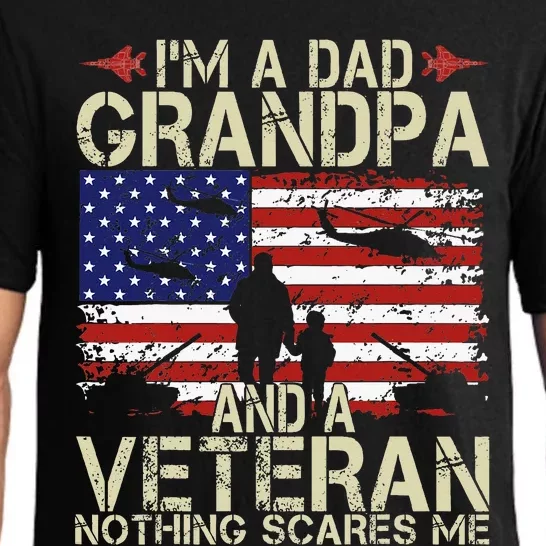 Im A Dad Grandpa And Veteran Fathers Day Papa Pajama Set