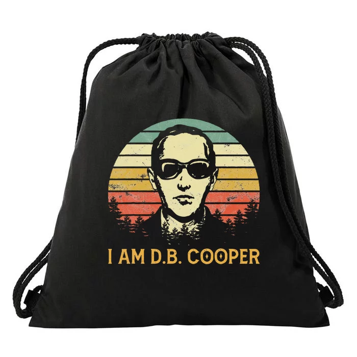 I Am Db Cooper Skydiving Funny Skydiver D.B. Cooper Drawstring Bag