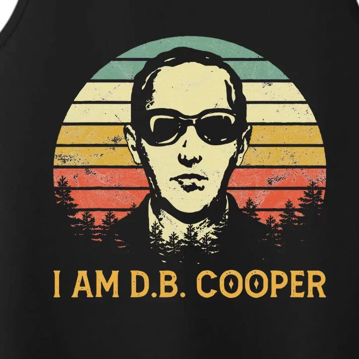 I Am Db Cooper Skydiving Funny Skydiver D.B. Cooper Performance Tank