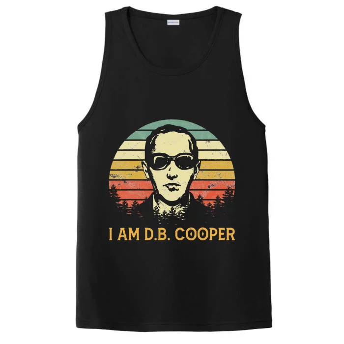 I Am Db Cooper Skydiving Funny Skydiver D.B. Cooper Performance Tank