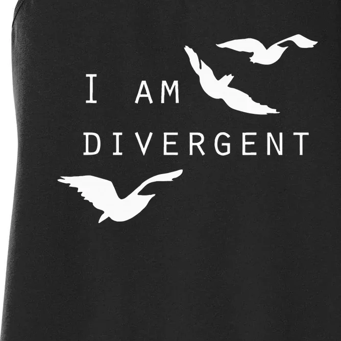 I Am Divergent Fantasy Book Lover Women's Racerback Tank