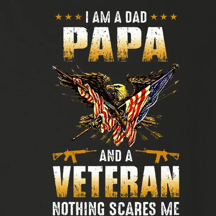 IM A Dad Papa And A Veteran FatherS Day Toddler Long Sleeve Shirt