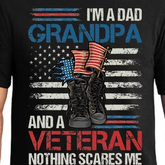 Im A Dad Grandpa And A Veteran Nothing Scares Me Pajama Set