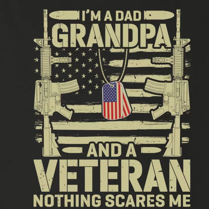 IM A Dad Grandpa And A Veteran Nothing Scares Me Veterans Toddler Long Sleeve Shirt