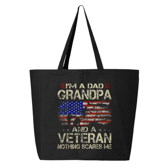 IM A Dad Grandpa And Veteran 25L Jumbo Tote