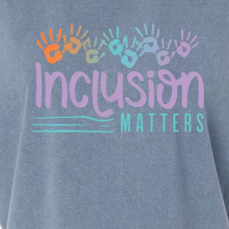 Inclusion And Equity For Inclusion Matters Gift Garment-Dyed Women's Muscle Tee