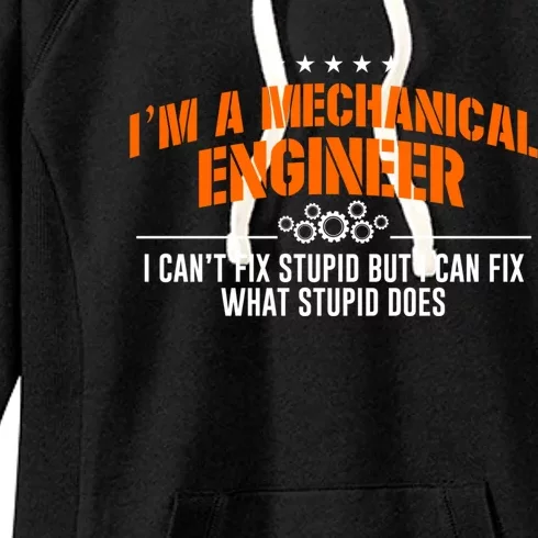 Im An Engineer Not A Magician Funny Engineering Dad Bgiftday Gift Women's Fleece Hoodie