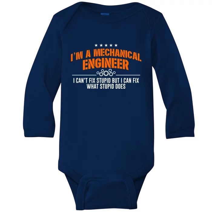 Im An Engineer Not A Magician Funny Engineering Dad Bgiftday Gift Baby Long Sleeve Bodysuit