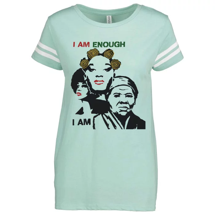 I Am Enough Enza Ladies Jersey Football T-Shirt