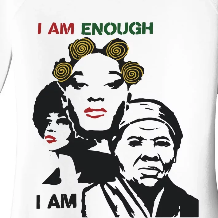 I Am Enough Women's Perfect Tri Tunic Long Sleeve Shirt