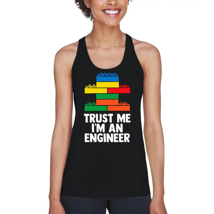 I´m An Engineer  Building Blocks Brick Women's Racerback Tank