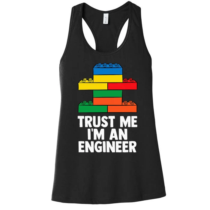 I´m An Engineer  Building Blocks Brick Women's Racerback Tank