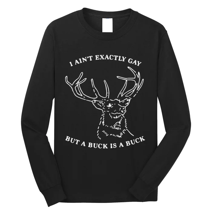 I Ain’T Exactly Gay But A Buck Is A Buck Long Sleeve Shirt