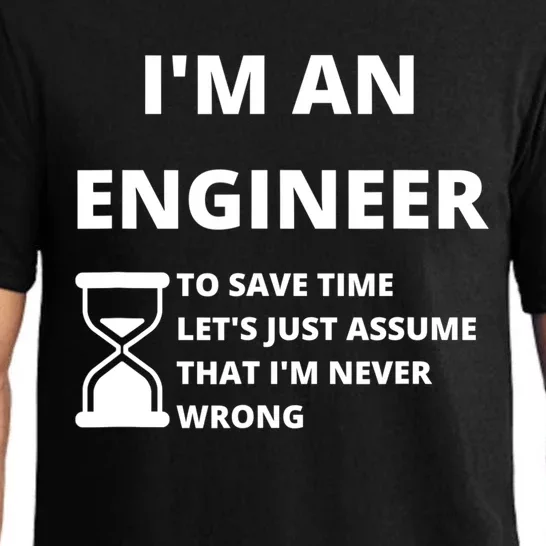 Im An Engineer Funny Sarcastic Engineering Gift Short Sleeve Great Gift Pajama Set