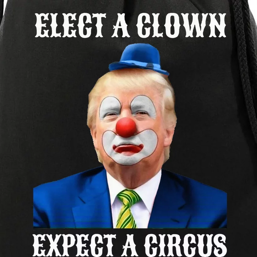 Impeach Antitrump Elect A Clown Expect A Circus Drawstring Bag