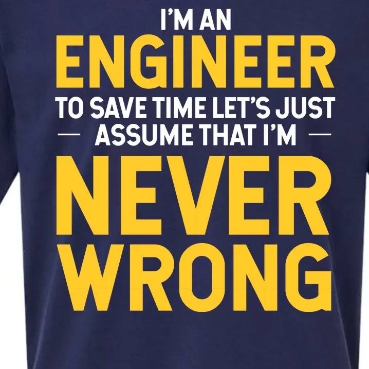 I'm An Engineer To Save Time Sueded Cloud Jersey T-Shirt