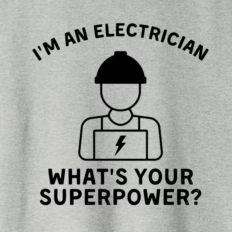 Im An Electrician Whats Your Superpower Women's Crop Top Tee