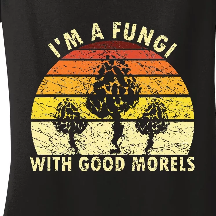 IM A Fungi Funny Mushroom Foraging Women's V-Neck T-Shirt