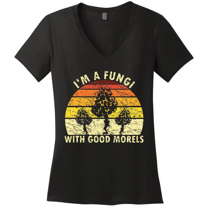 IM A Fungi Funny Mushroom Foraging Women's V-Neck T-Shirt