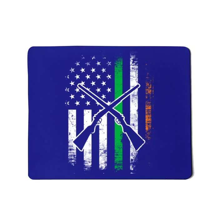 Irish American Flag Hunting St Patrick's Day Heritage Cute Gift Mousepad